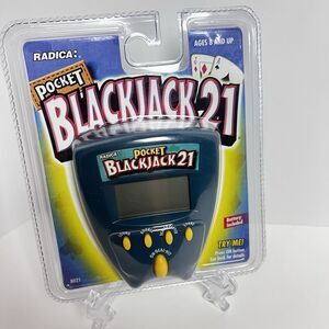 NOS Sealed Vintage Radica Pocket Blackjack 21 Model 8021 Dark Green